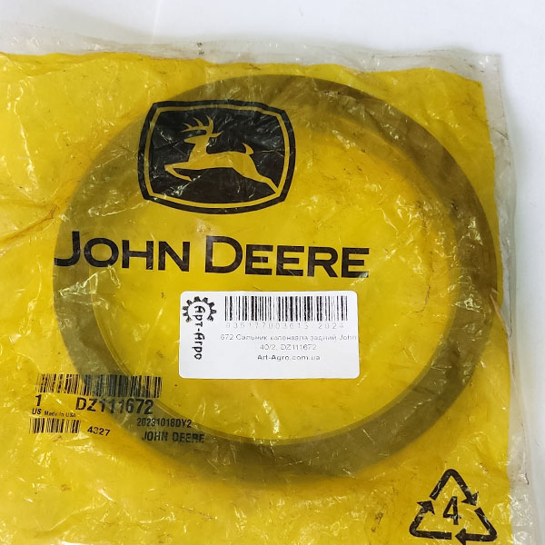 DZ111672 Uszczelniacz wału korbowego tylnego John Deere
