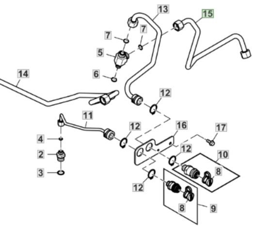 SJ24128 Hydraulic Hose John Deere