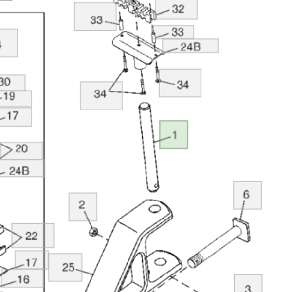 A80339 Palec John Deere