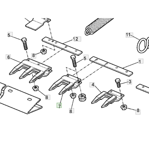 Z11785 John Deere Sworzeń przeciwścinający (JAG)