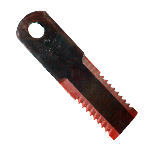 AH213459 Movable knife of the shredder, serrated, 187x50x4.65 D(19.4) John Deere (Radura)