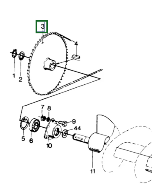 80447218 Koło napędowe Z-60 T15.875 CNH TC5080