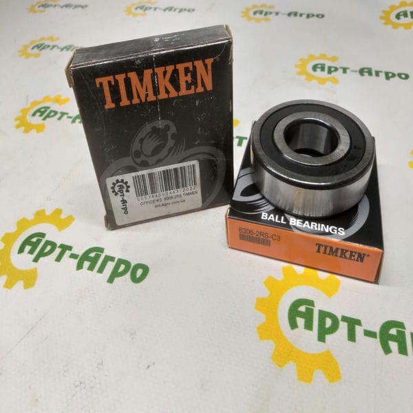 6306-2RS-C3 TIMKEN Підшипник однорядний кульковий