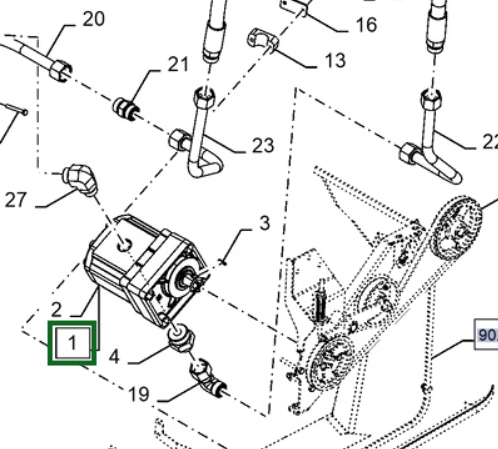 87542452 Hydraulic Motor CNH