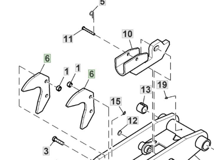 A100320 Кронштейн John Deere