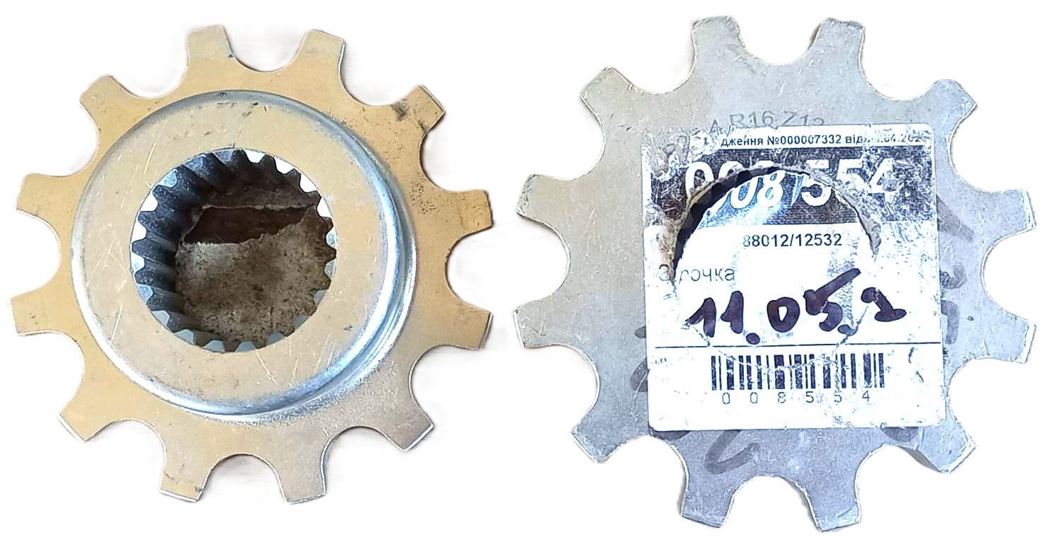12532 Зірочка привідна Z12 D40мм Dominoni