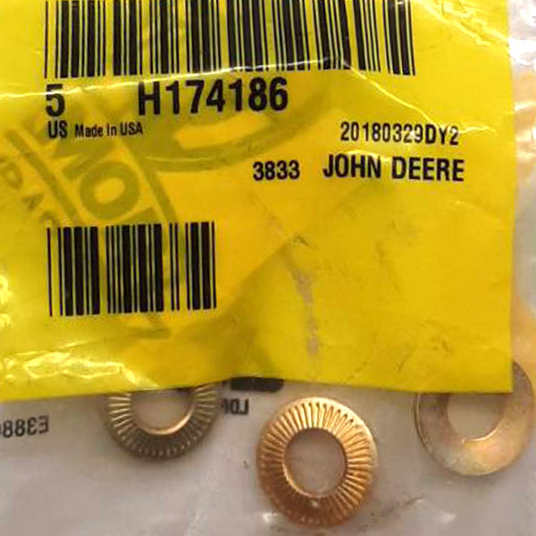 H174186 Шайба John Deere