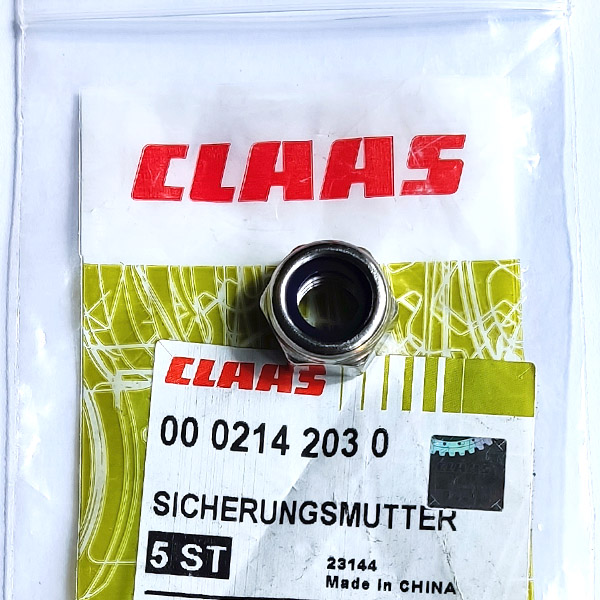 0002142030 Гайка M10 DIN985 Claas
