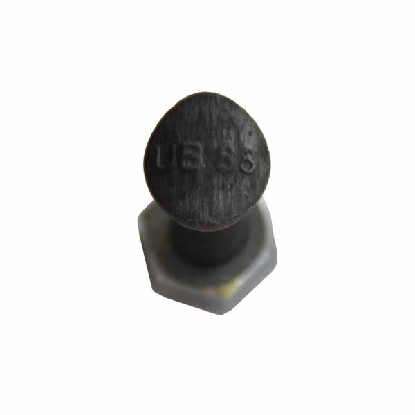 635603713/39510371 Спецболт 1199O М10х37 (8,8) напівпотайний овал DS6007 1199O чорн. з гайкою Unibol