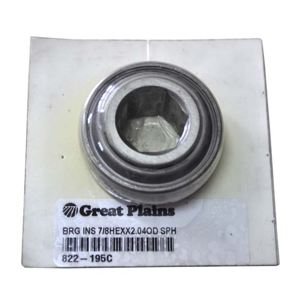 822-195С GREAT PLAINS Подшипник однорядный шариковый с шестигранным отверстием