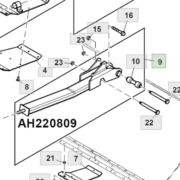 AH220809 Uchwyt John Deere