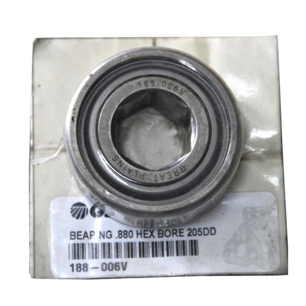 188-006V GREAT PLAINS Підшипник однорядний кульковий з шестигранним отвором