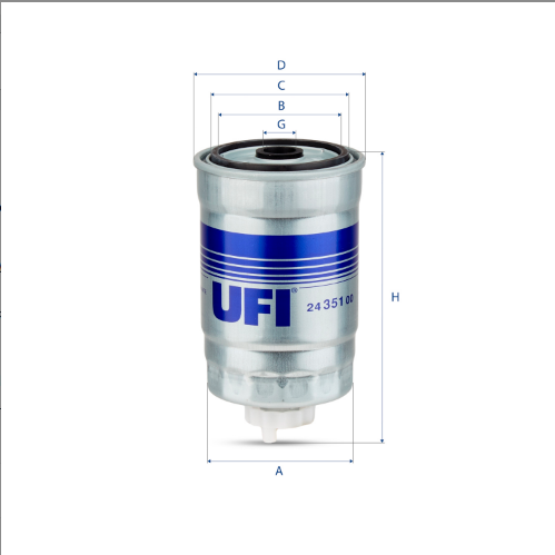 2435100 Паливний фільтр UFI