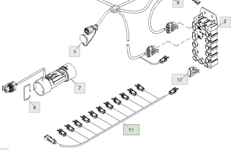 AA48956 Джгут проводів John Deere