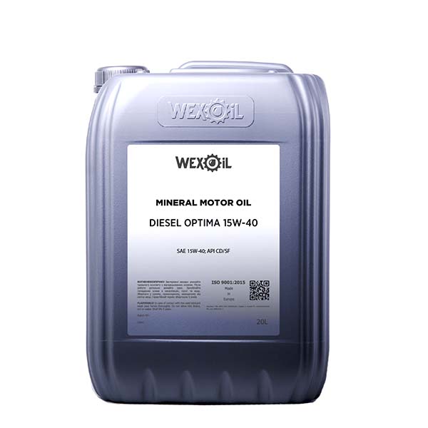 Олія Моторна Wexoil Diesel Optima SAE 15W-40 20 літрів