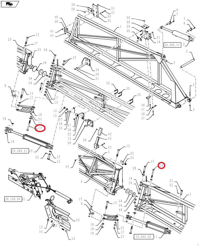 87564718 Болт, 3/4-10 X 7, GR 5 DOR, 4430 CNH