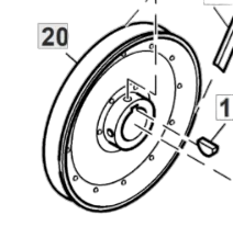 AH134597 John deere drive pulley